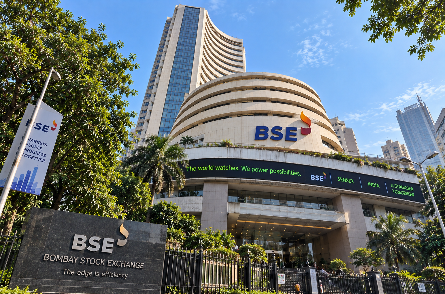 BSE( Bombay Stock Exchange) - Show from Running Bus