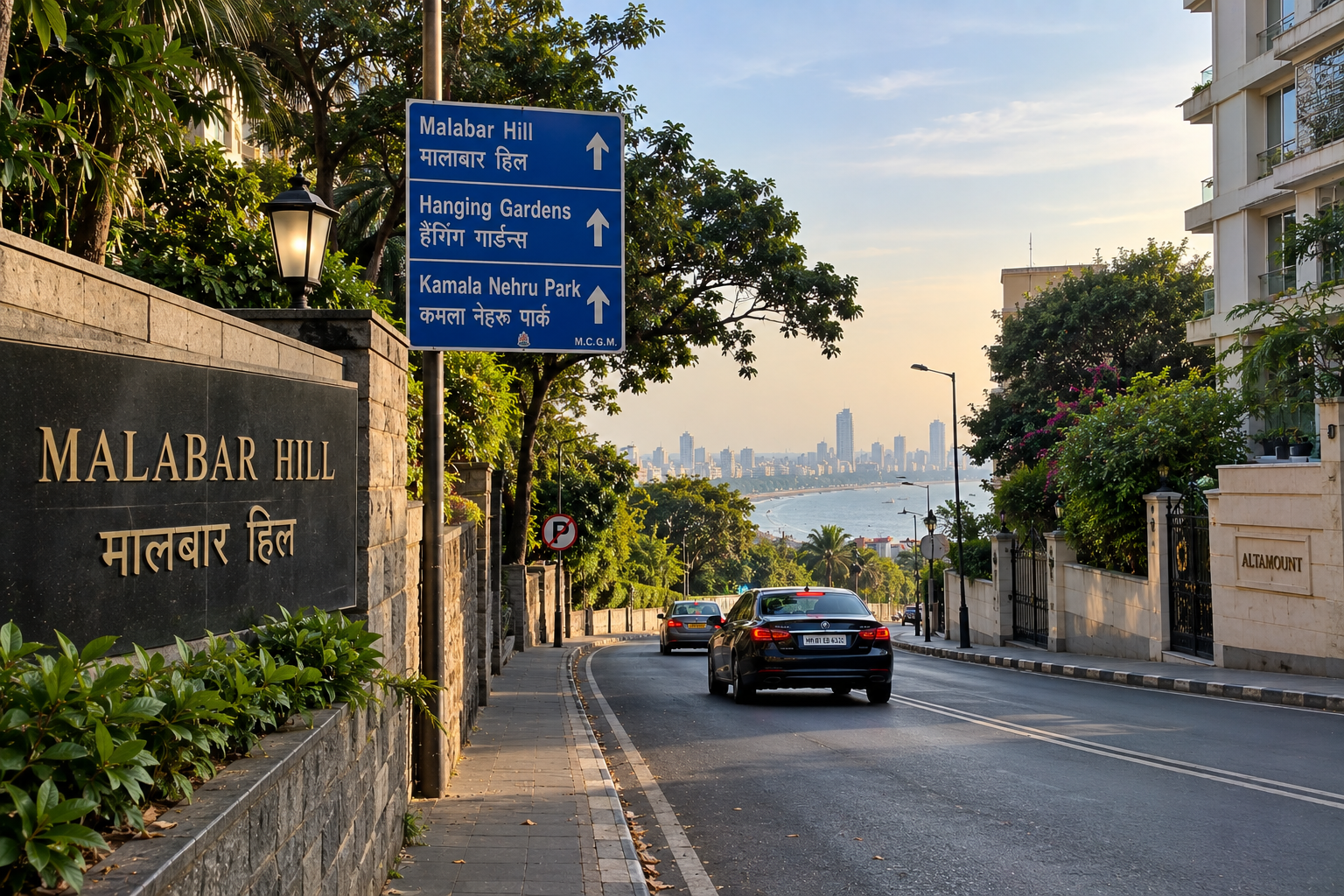 Malabar Hill - Show from Running Bus